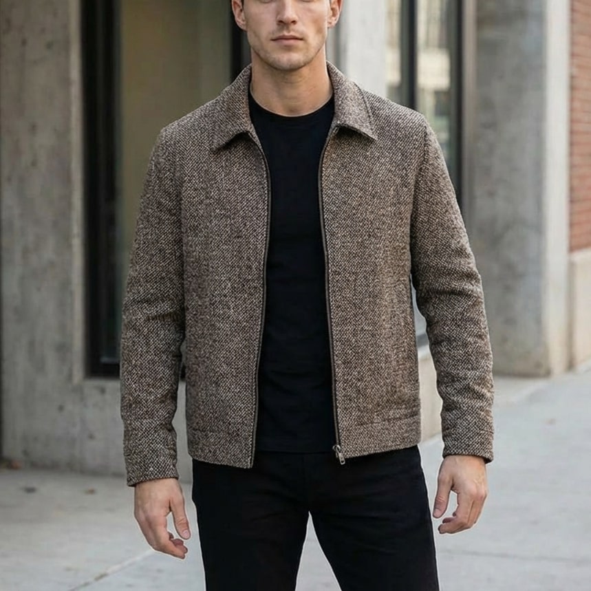 Octavio Men’s Jacket – Dense Woven Lightweight Jacket