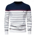 Griffin Men's Striped Crew Neck Sweater