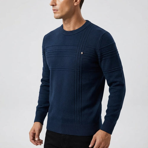 Bradford Men’s Cotton Sweater – Midweight Crew Neck Jumper