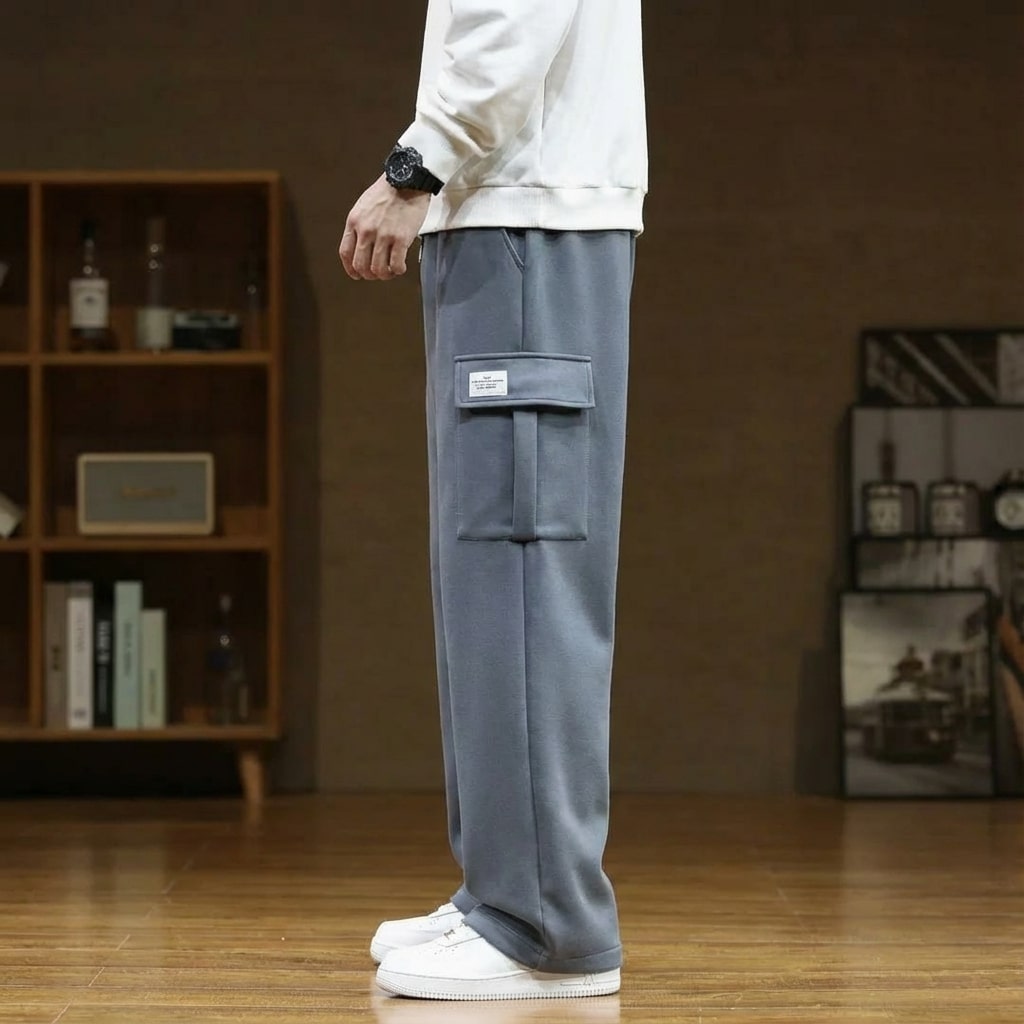 Robert Men’s Cargo Pants – Soft Relaxed Fit Sweatpants