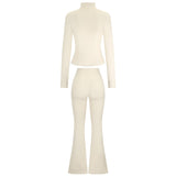 Finn Slimming Zip Jacket & Flared Pants Set