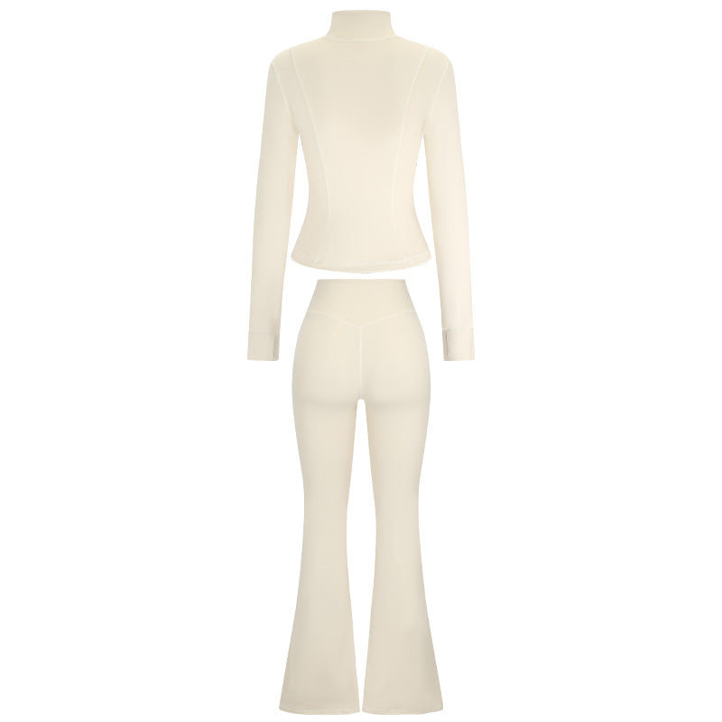 Finn Slimming Zip Jacket & Flared Pants Set