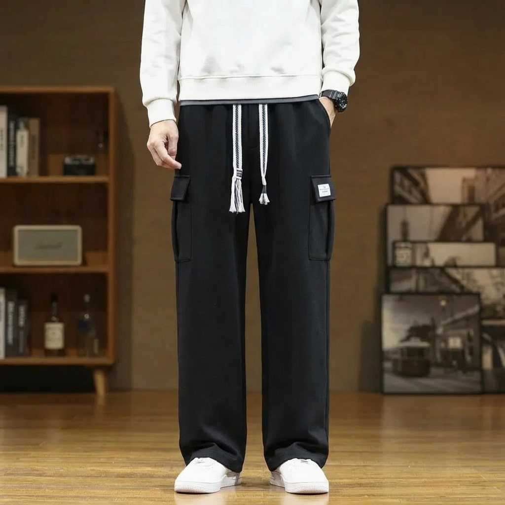 Robert Men’s Cargo Pants – Soft Relaxed Fit Sweatpants