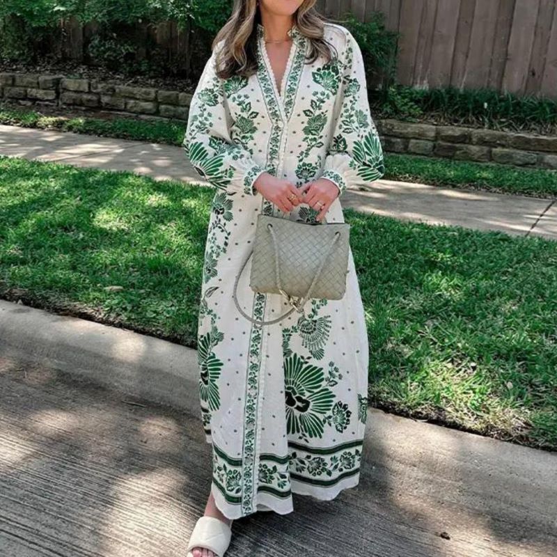 Kai Chic Floral Pattern Dress