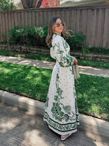 Kai Chic Floral Pattern Dress