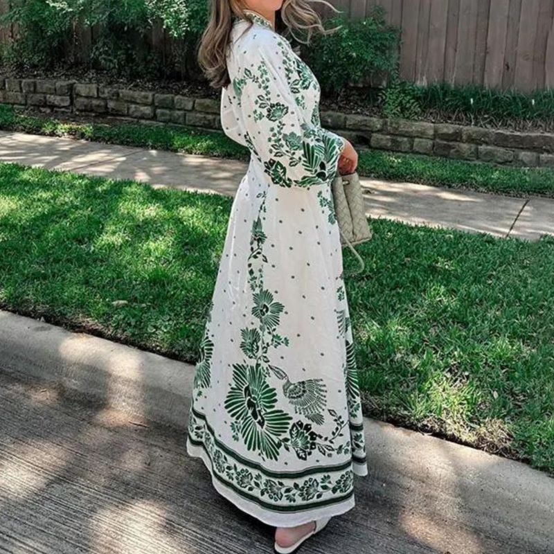 Kai Chic Floral Pattern Dress