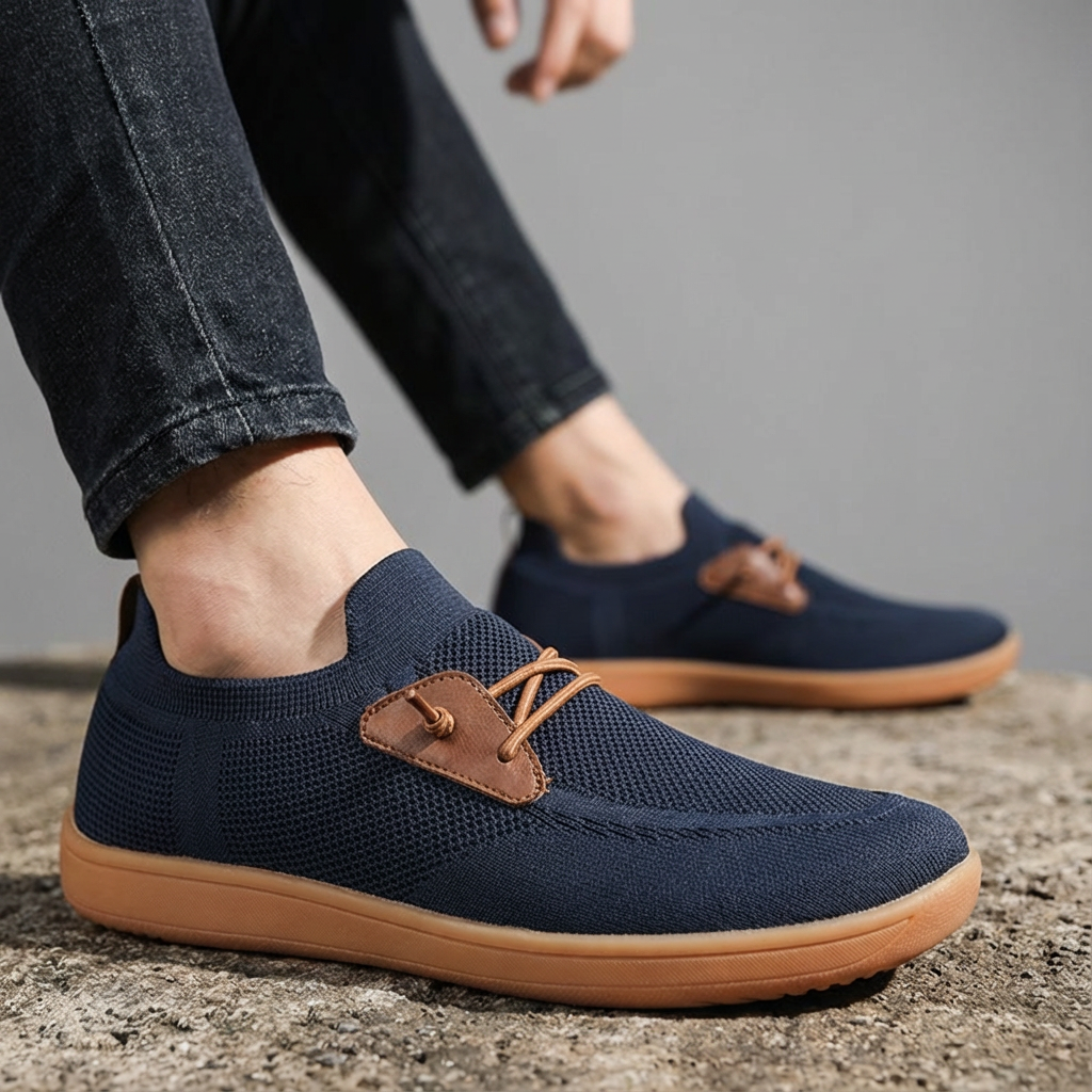 Xavier Mesh Slip-On Loafers – Breathable Memory Foam Casual Shoes