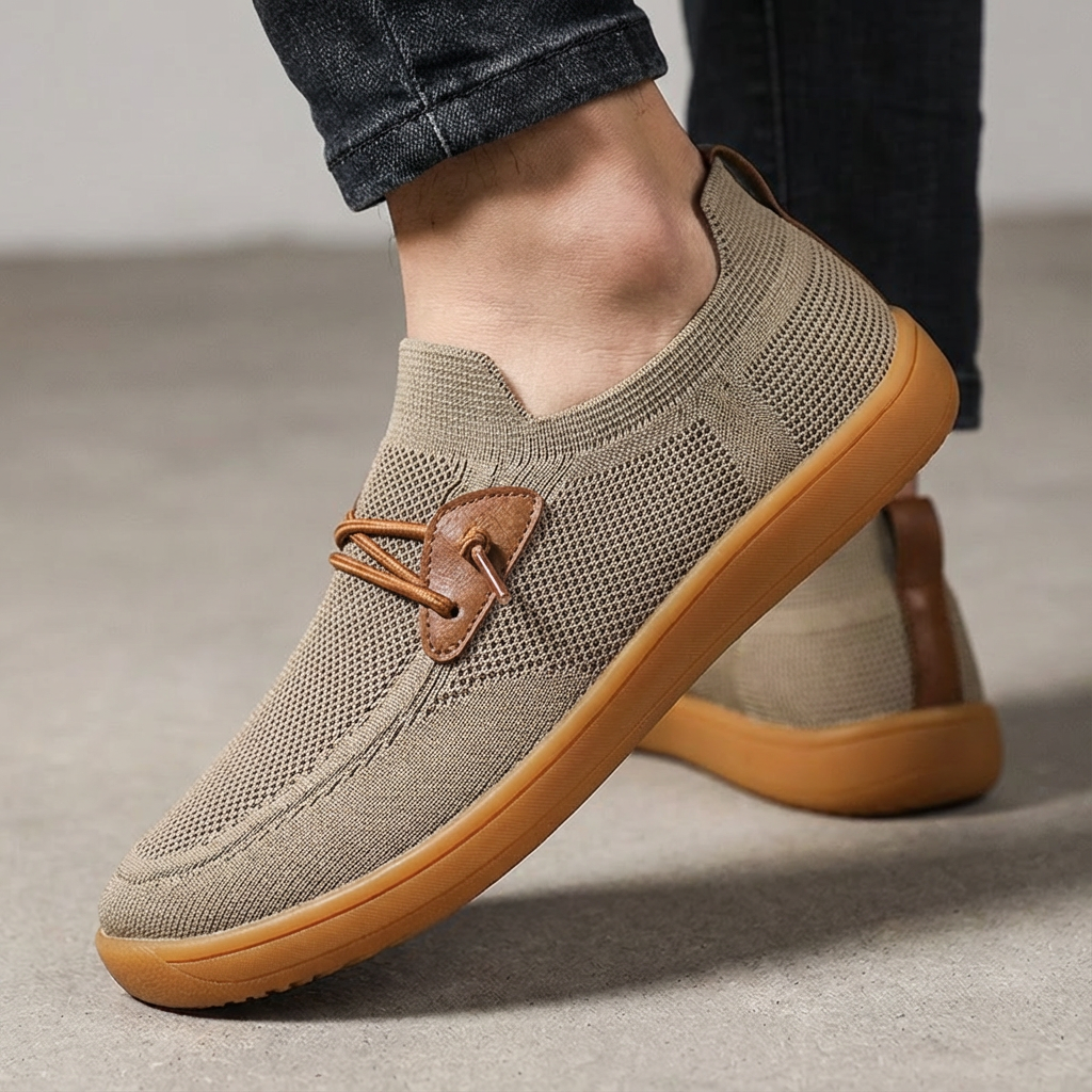 Xavier Mesh Slip-On Loafers – Breathable Memory Foam Casual Shoes