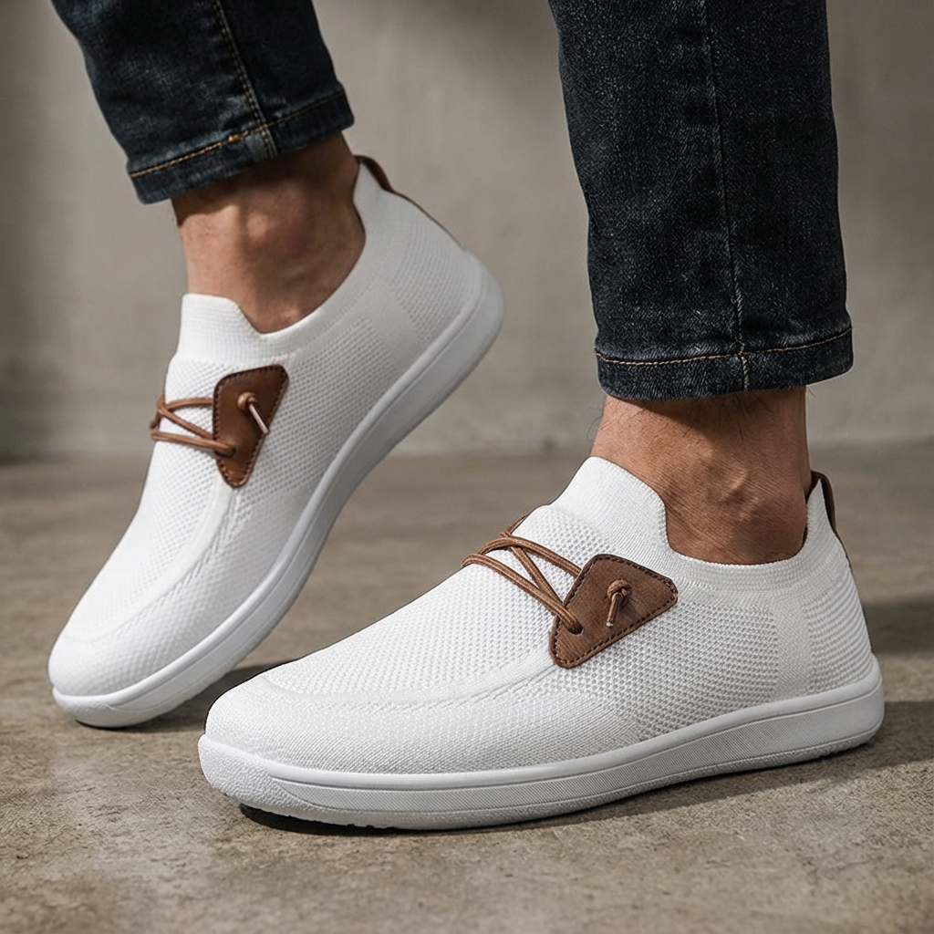 Xavier Mesh Slip-On Loafers – Breathable Memory Foam Casual Shoes