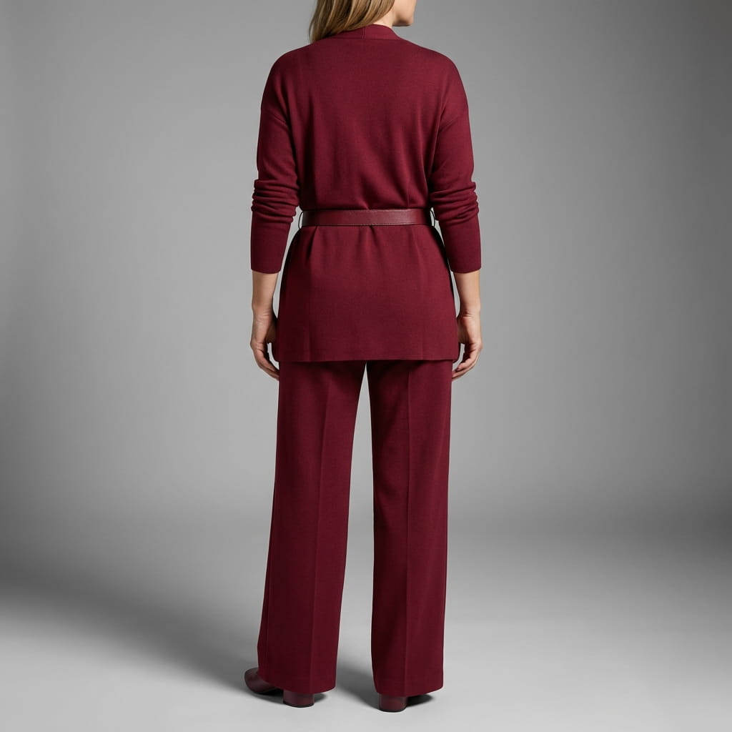 Myrna Soft Knit Three-Piece Set – Cozy Stretch Lounge Ensemble