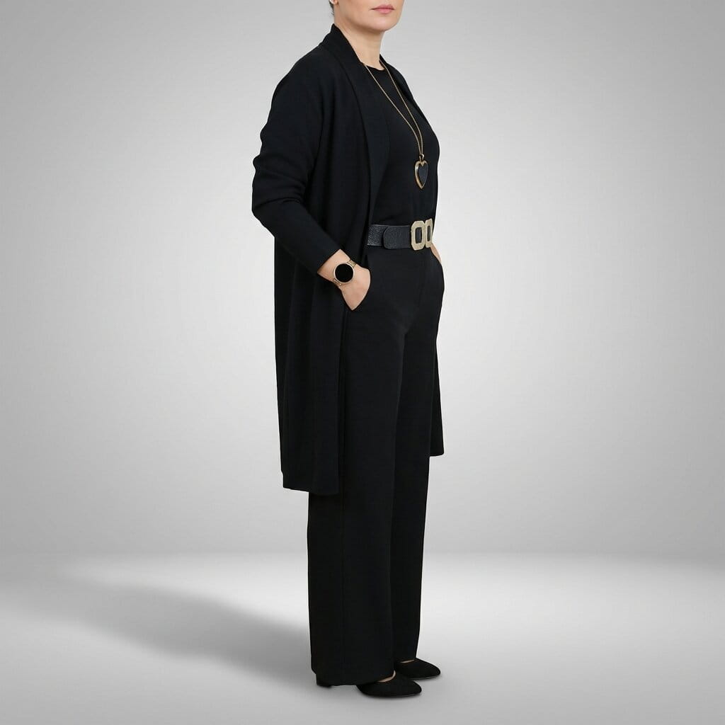 Myrna Soft Knit Three-Piece Set – Cozy Stretch Lounge Ensemble
