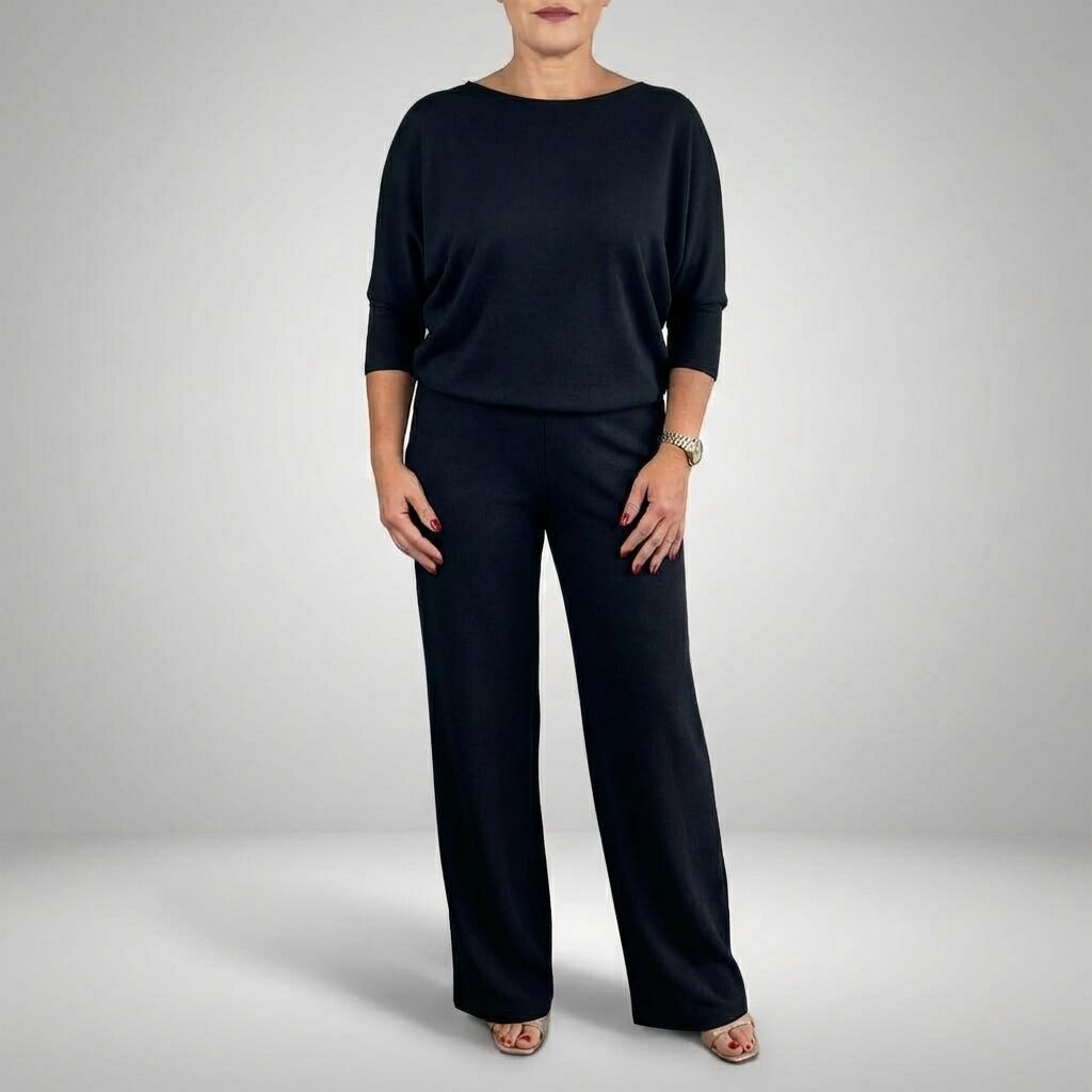 Myrna Soft Knit Three-Piece Set – Cozy Stretch Lounge Ensemble
