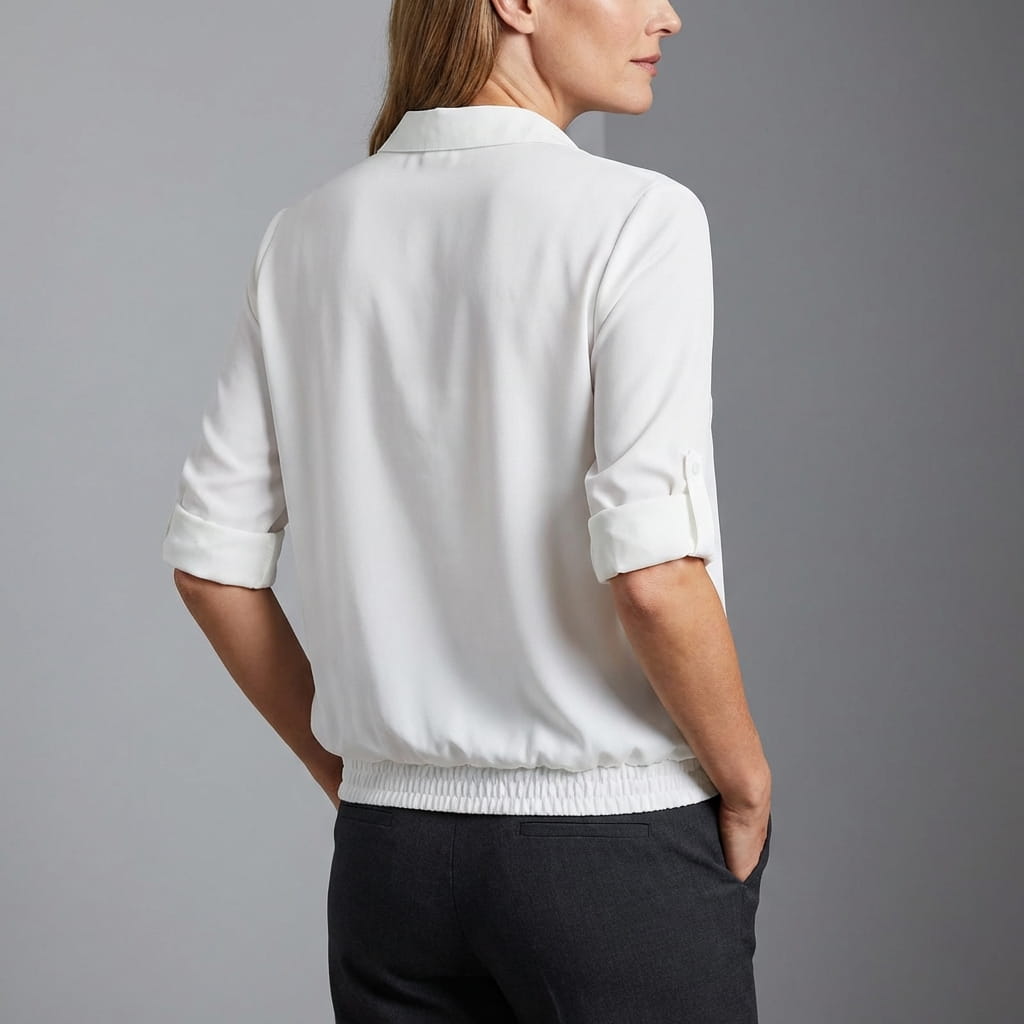 Francesca Silk-Look Relaxed Blouse – Lightweight Luxe Everyday Top