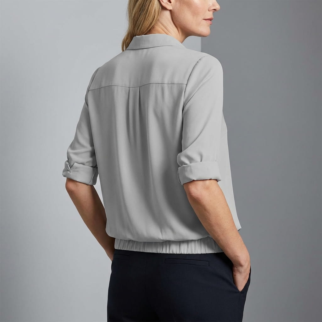 Francesca Silk-Look Relaxed Blouse – Lightweight Luxe Everyday Top