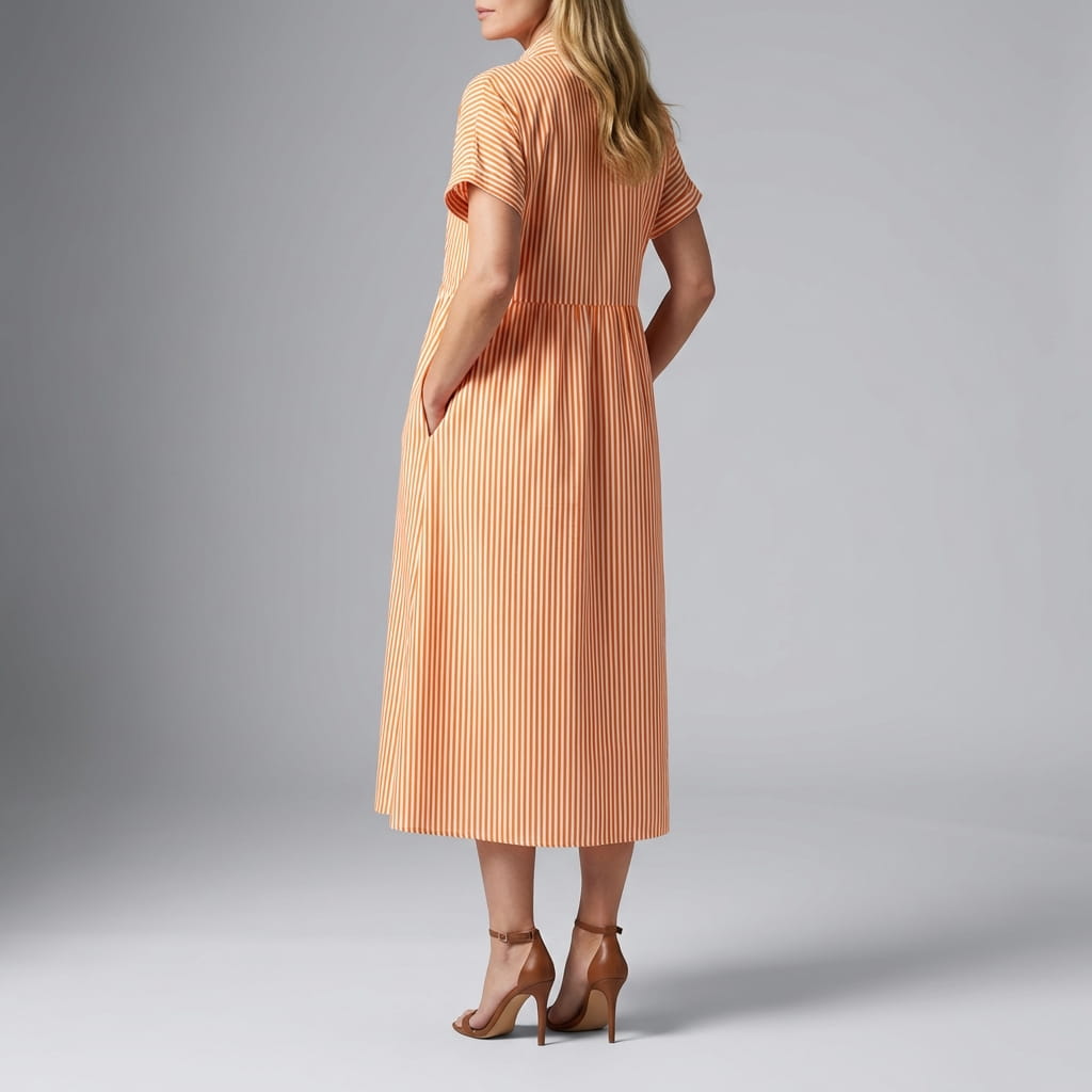 Emilia Women's Full Length Maxi Shirt Dress – Lightweight Breathable Style