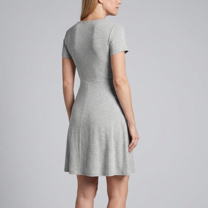 Margarette V-Neck Tie Front Mini Dress – Lightweight Cotton Summer Dress
