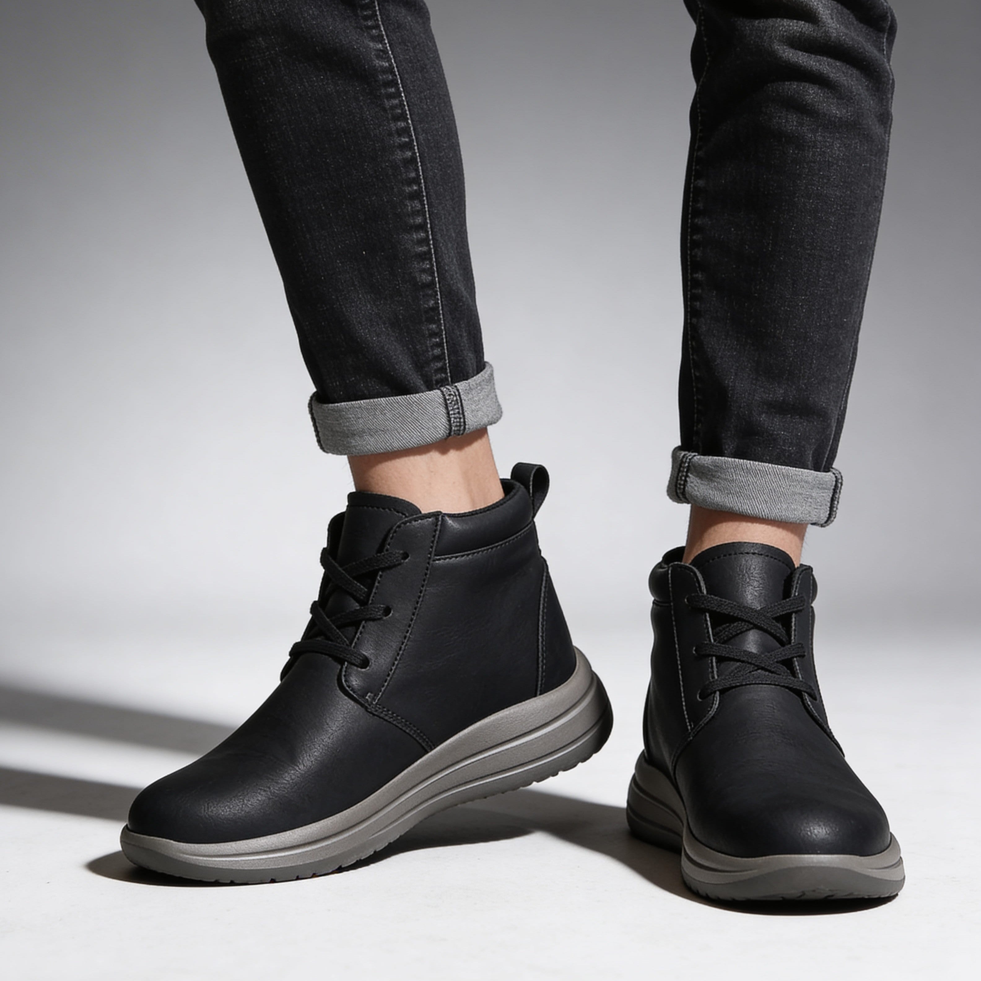 Mauricio Genuine Leather Chukka Boots – Cushioned Comfort Ankle Boots