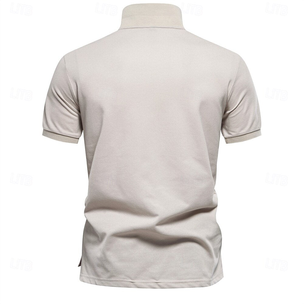 Elias Men's Floral Knit Polo Shirt