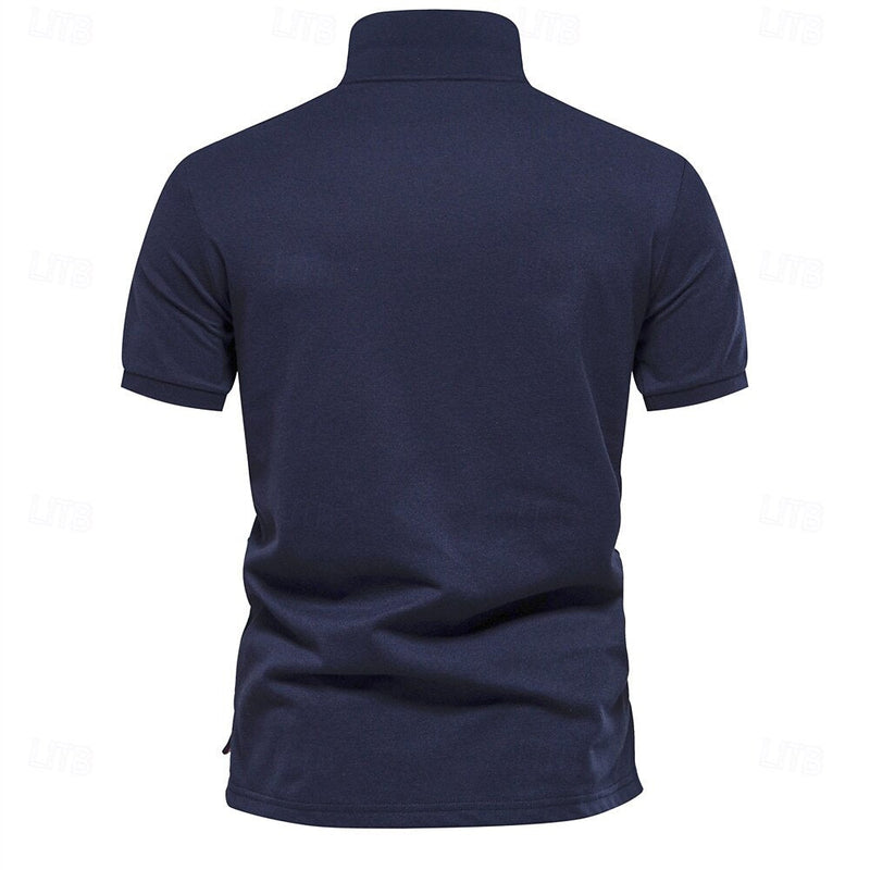 Elias Men's Floral Knit Polo Shirt