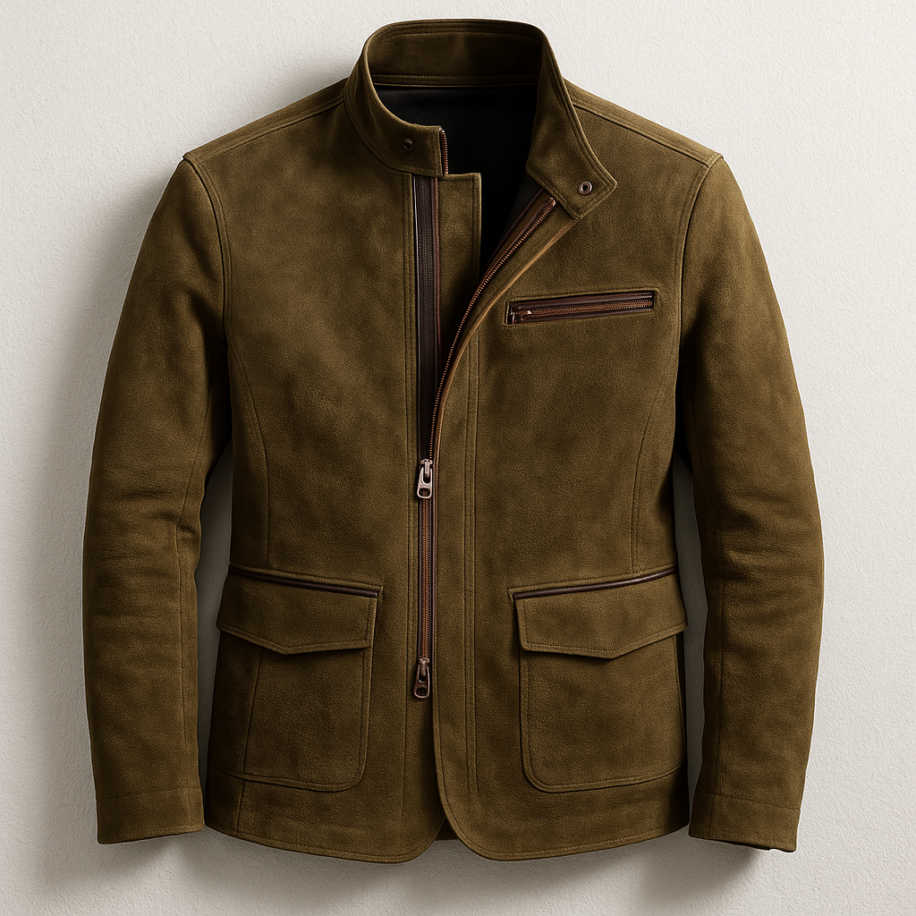 Samuel Men’s Suede Jacket – Premium Tailored Field Style