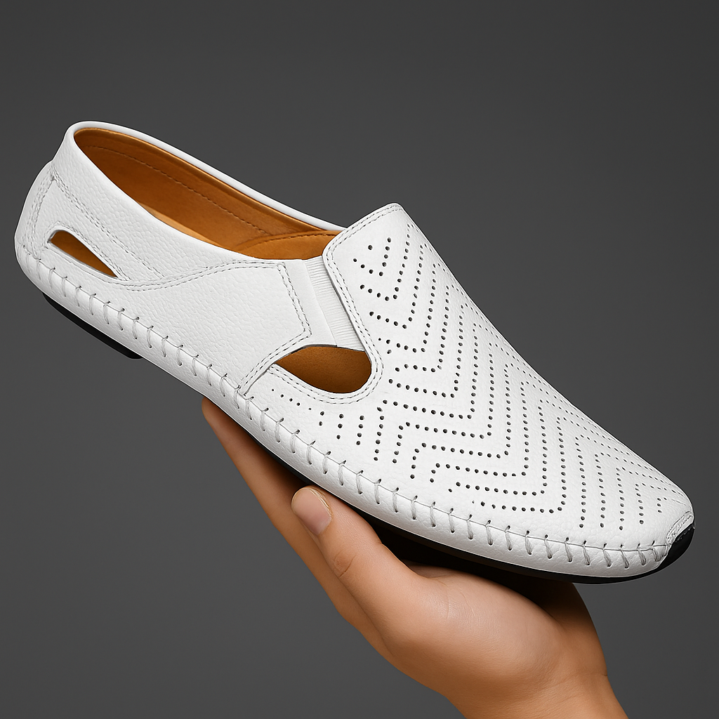 Danilo Italian Leather Sandals – Cushioned Breathable Casual Leather Shoes