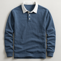Grayson Men’s Long Sleeve Polo – Premium Cotton Jersey Tailored Fit
