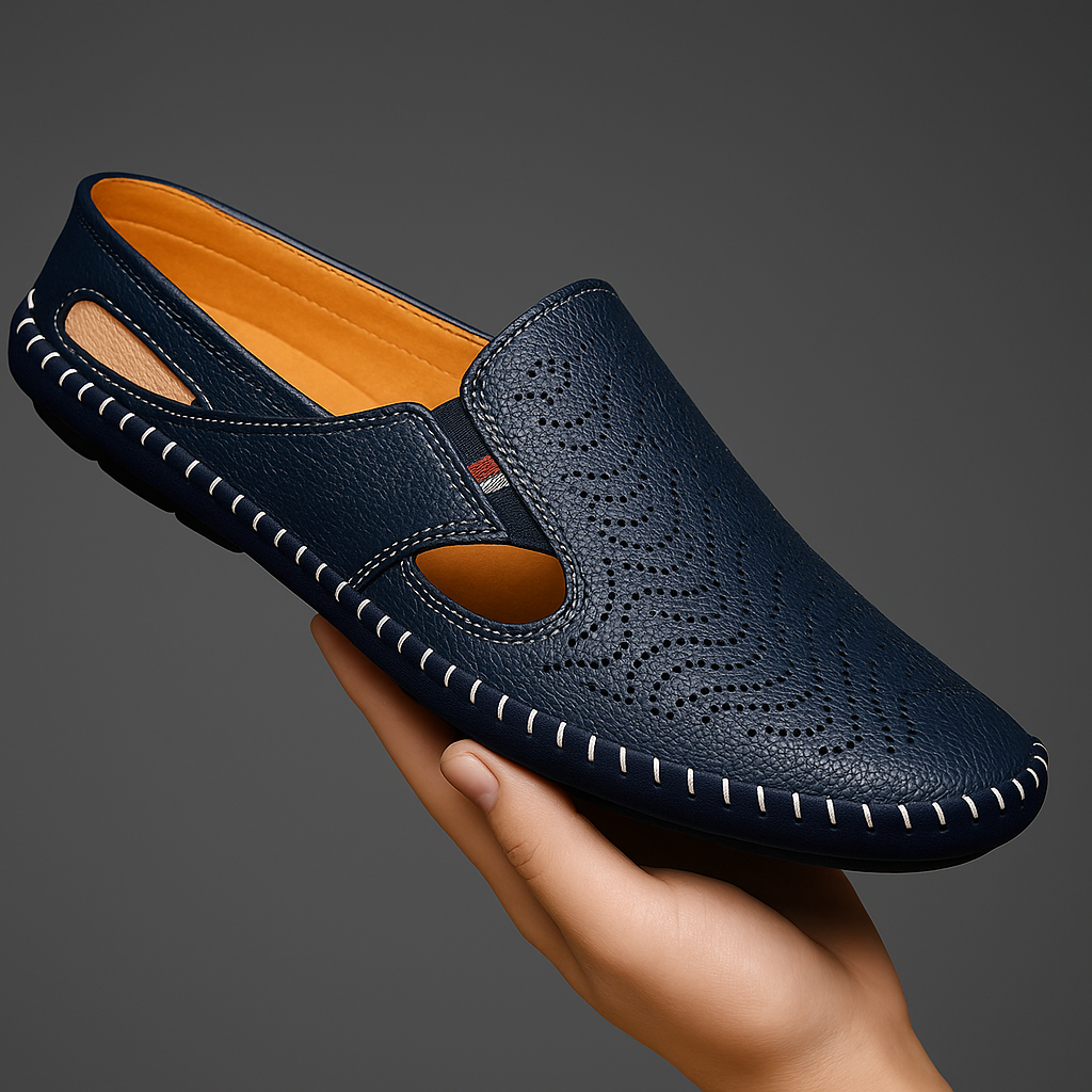 Danilo Italian Leather Sandals – Cushioned Breathable Casual Leather Shoes