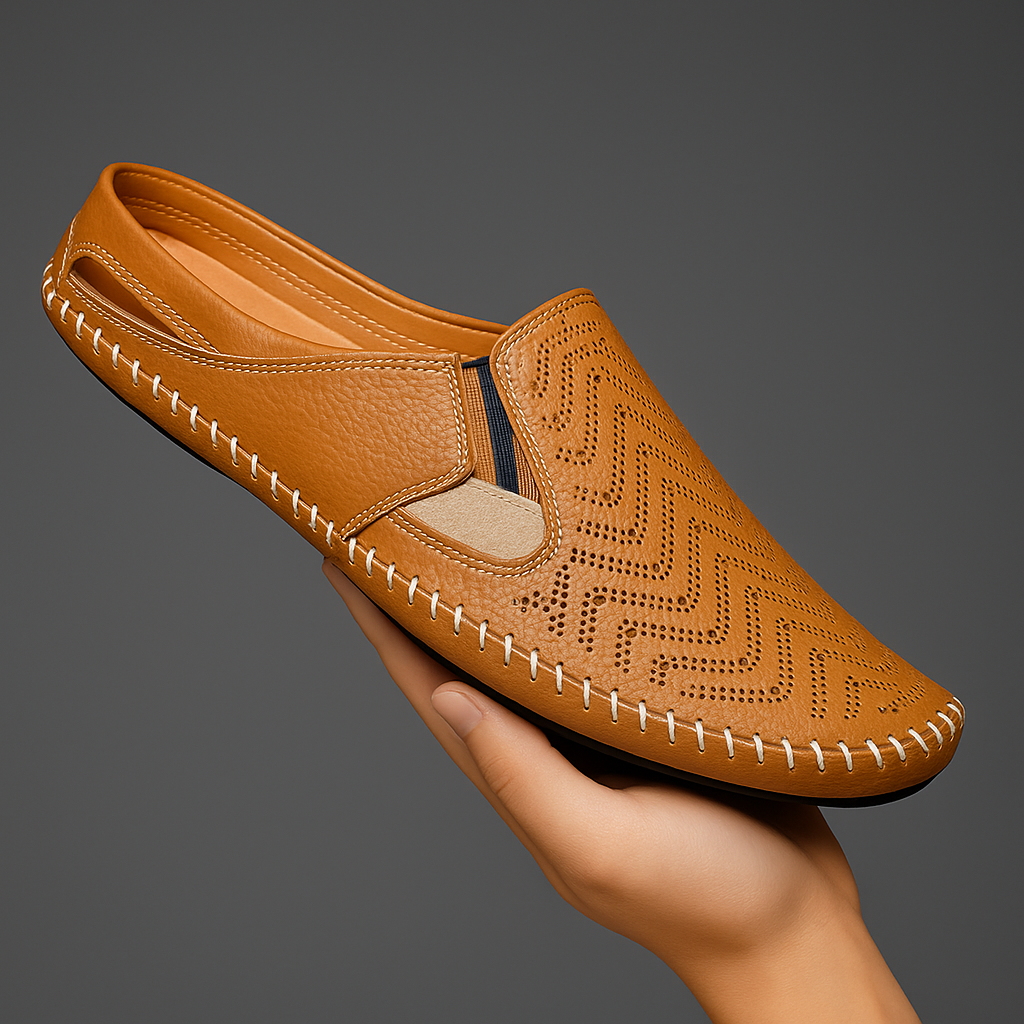 Danilo Italian Leather Sandals – Cushioned Breathable Casual Leather Shoes