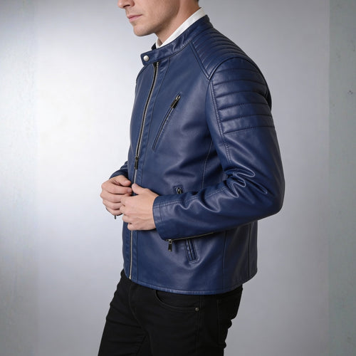 Armano Genuine Leather Biker Jacket – Rugged Casual Outerwear