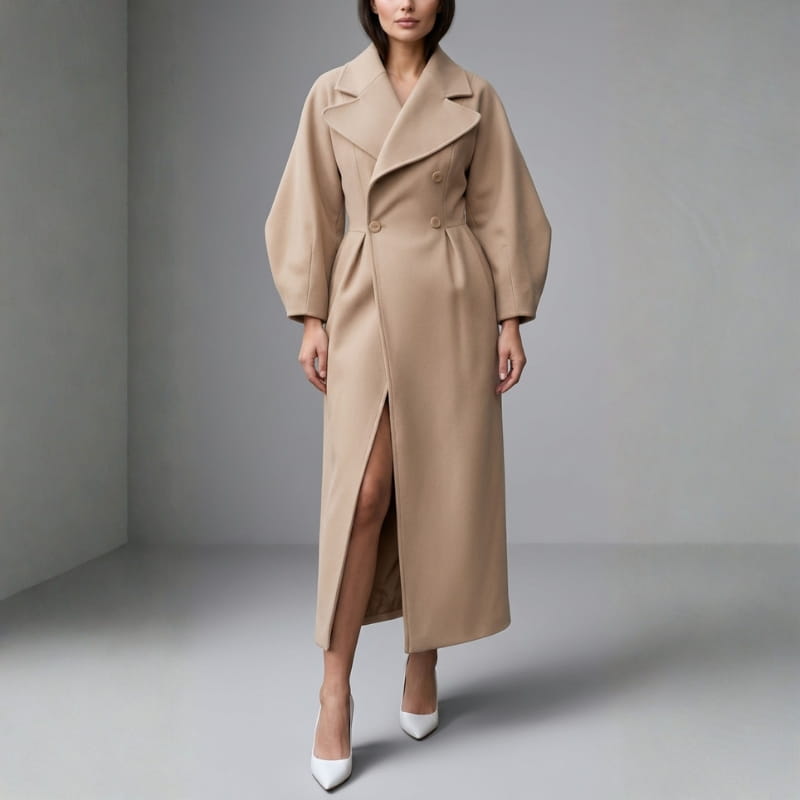 Victoria Wool Wrap Coat