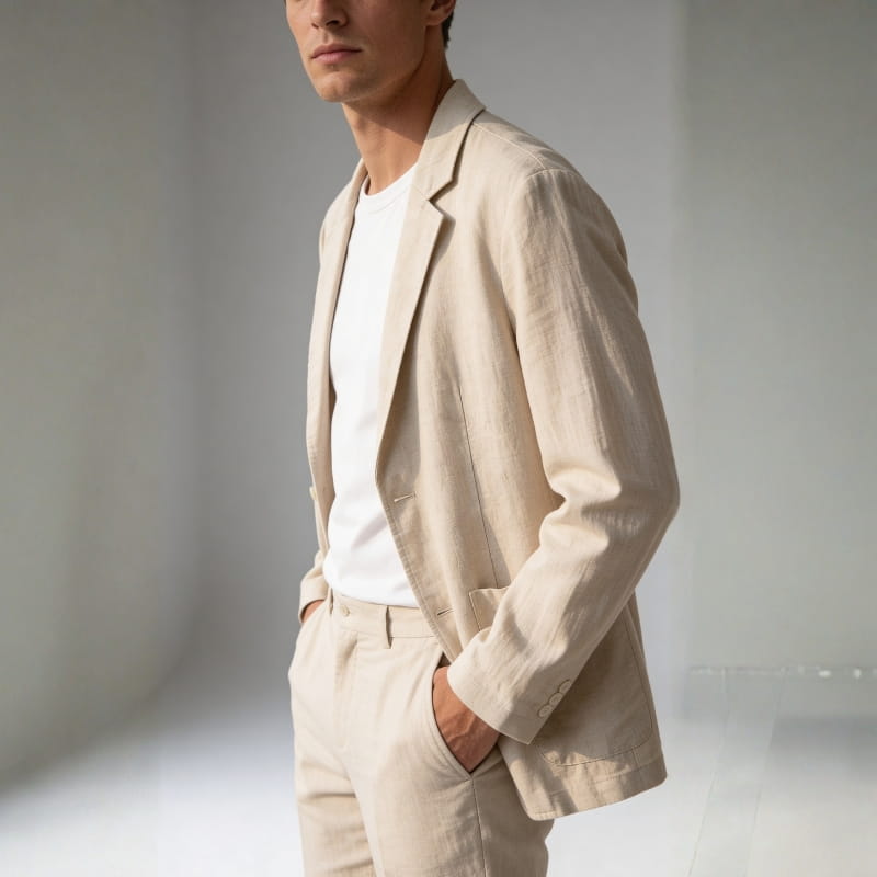 Lorenzo Amalfi Linen Blazer – Lightweight Breathable Summer Blazer