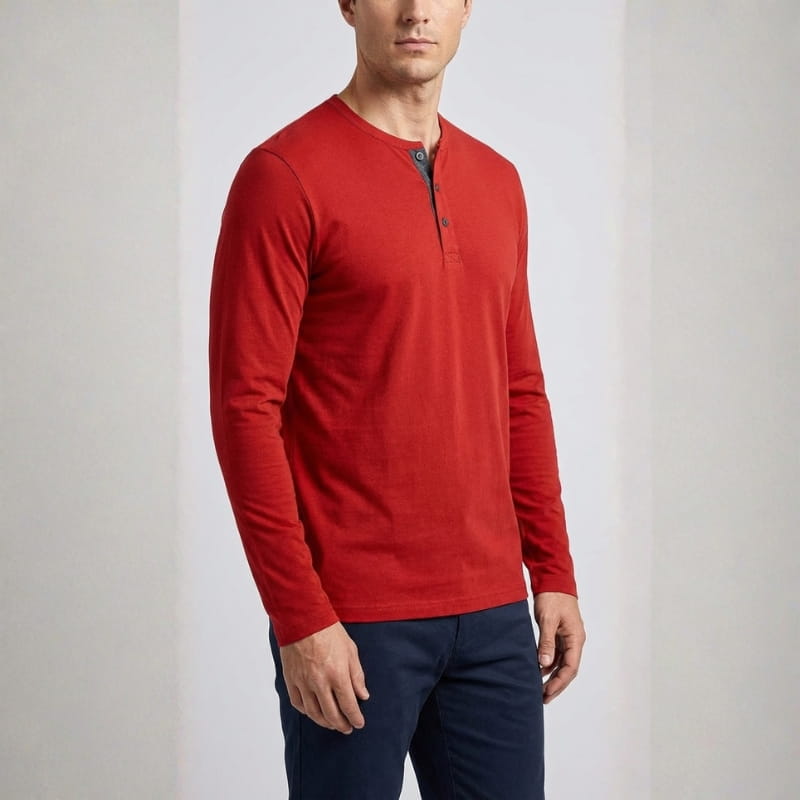 Calloway Long Sleeve Henley – Versatile Casual Top