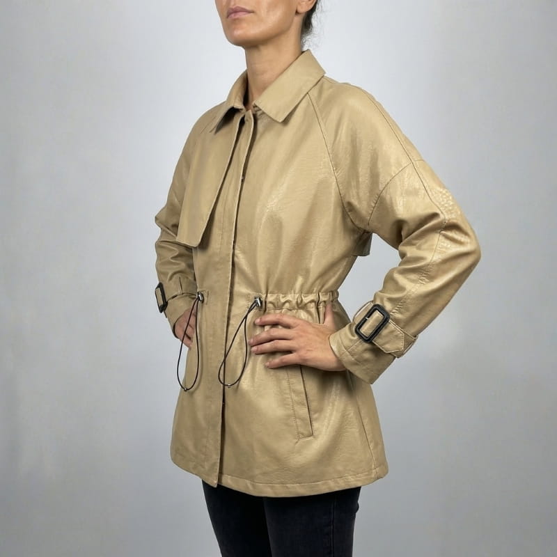 Elara Women’s Sheepskin Leather Jacket