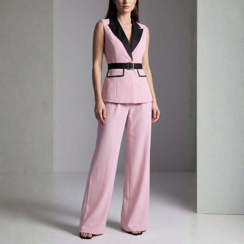 Valencia Women's Tailored Blazer and Trouser Set – Two Piece Power Suit