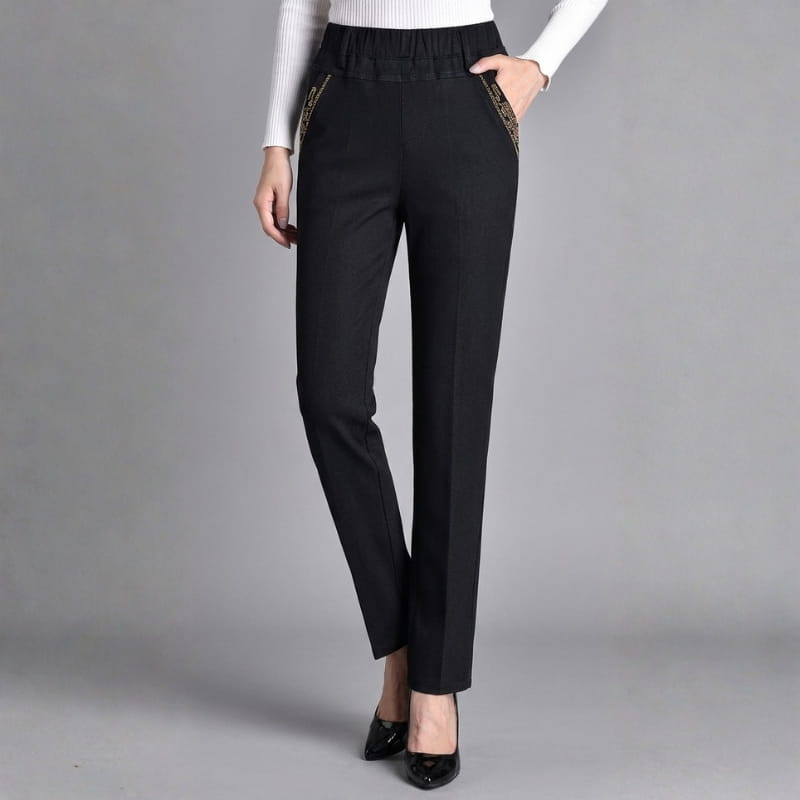 Munira Stretch Pull-On Denim Jeans – Elastic Waist Everyday Denim