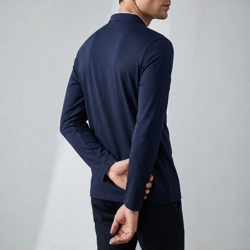 Brennan Half Zip Cotton Polo Shirt – Sleek Everyday Performance Top