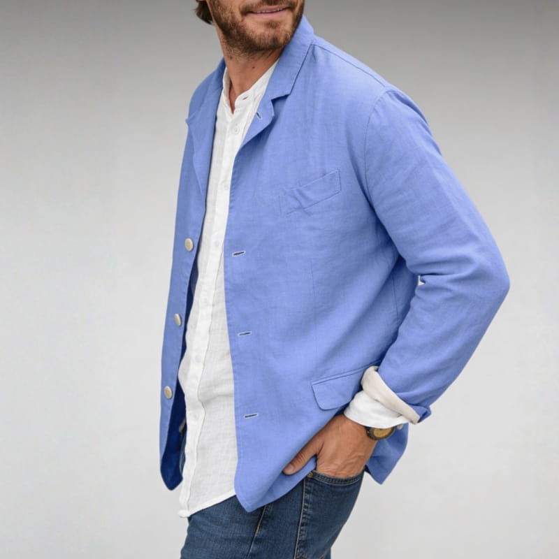 Mariano Relaxed Linen Summer Blazer – Lightweight Tailored Casual Jacket
