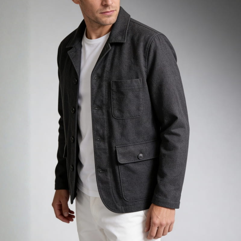 Mikael Cotton Utility Jacket – Lightweight Durable Casual Outerwear