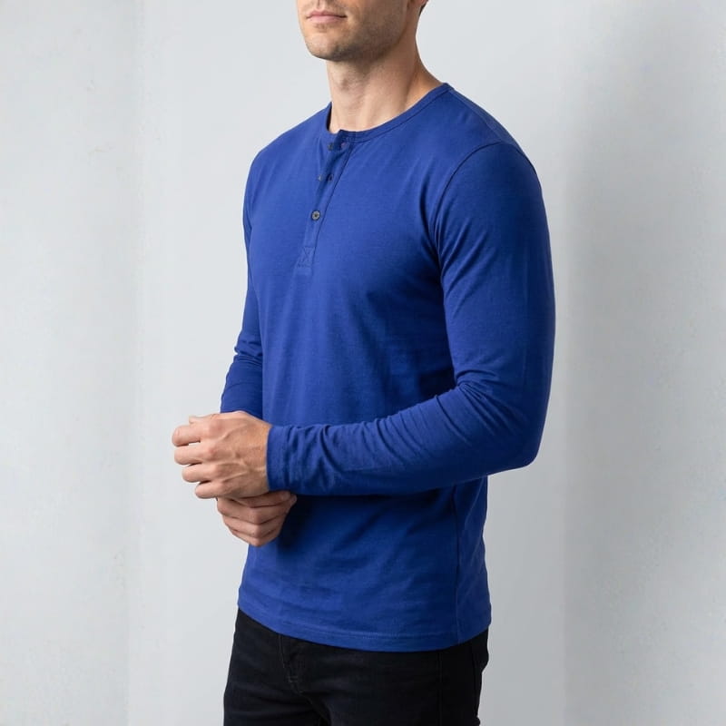 Calloway Long Sleeve Henley – Versatile Casual Top