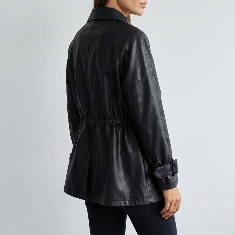 Elara Women’s Sheepskin Leather Jacket