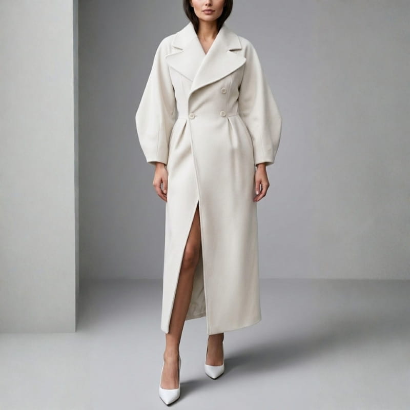 Victoria Wool Wrap Coat