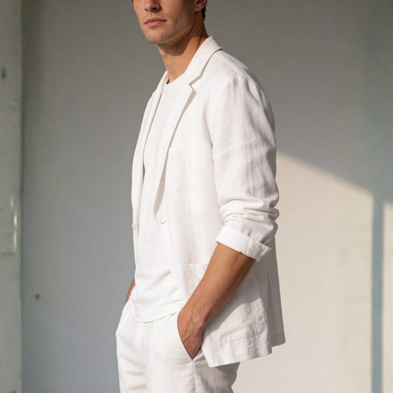 Lorenzo Amalfi Linen Blazer – Lightweight Breathable Summer Blazer