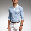 Flavio Performance Polo Shirt – Breathable Long Sleeve Polo