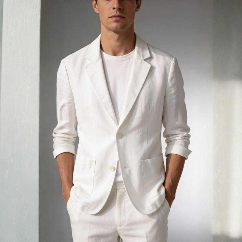 Lorenzo Amalfi Linen Blazer – Lightweight Breathable Summer Blazer