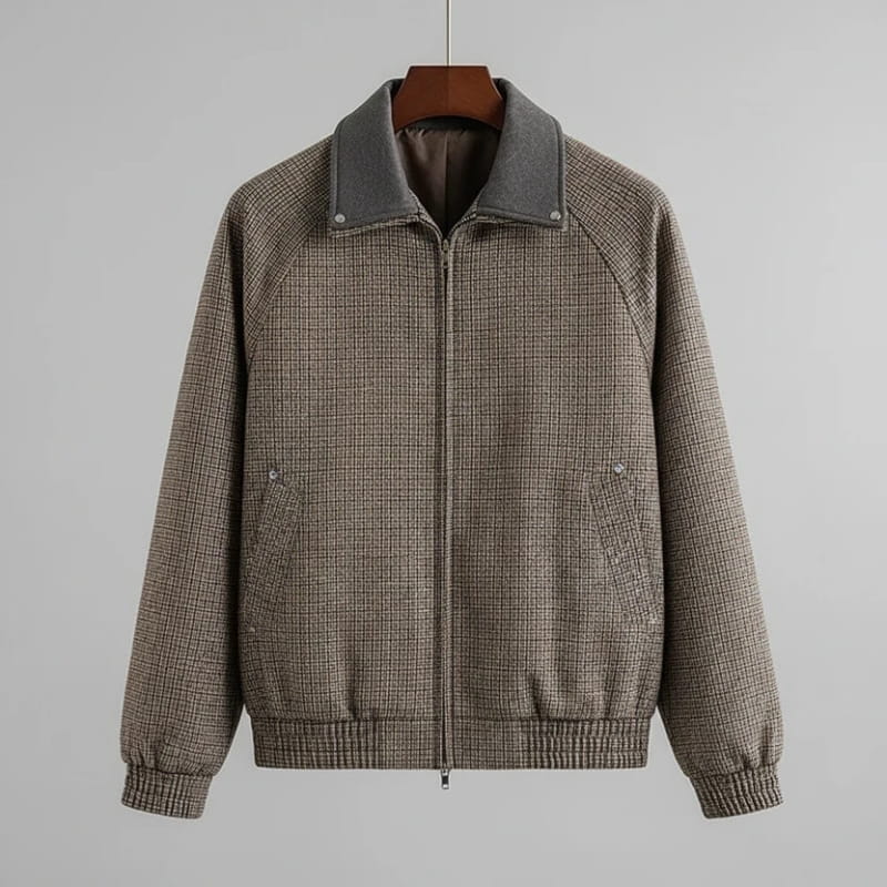Kevin Cotton Blend Zip Jacket – Tailored Lightweight Sport Coat