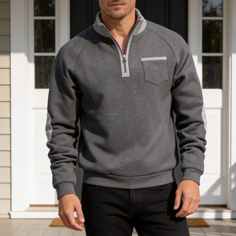 Giovani Fleece Quarter-Zip Sweatshirt – Soft Warm Everyday Pullover