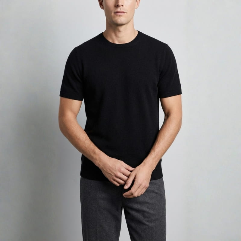 Carson Cashmere Luxe Tee – Lightweight Everyday Knitwear