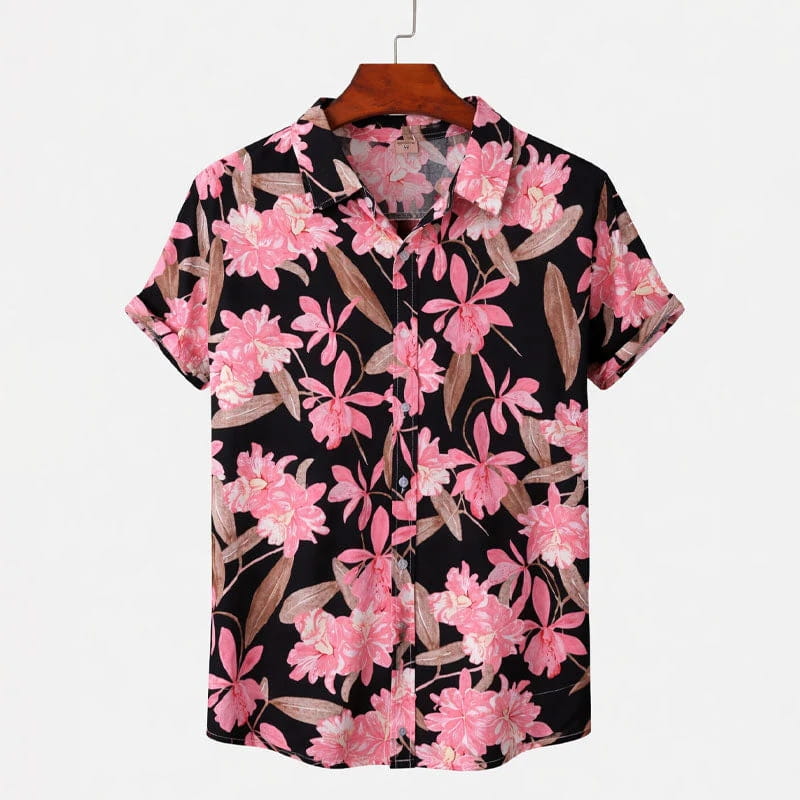Sorrento Bloom Summer Shirt – Vibrant Floral Lightweight Casual Shirt