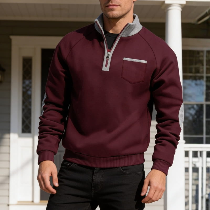 Giovani Fleece Quarter-Zip Sweatshirt – Soft Warm Everyday Pullover
