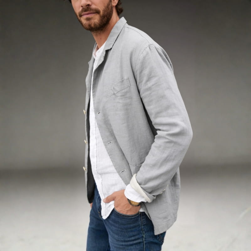 Mariano Relaxed Linen Summer Blazer – Lightweight Tailored Casual Jacket